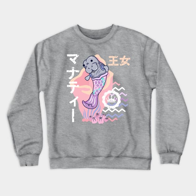 Mermaid Princesses Kawaii Japanese Aesthetics Crewneck Sweatshirt by MisconceivedFantasy